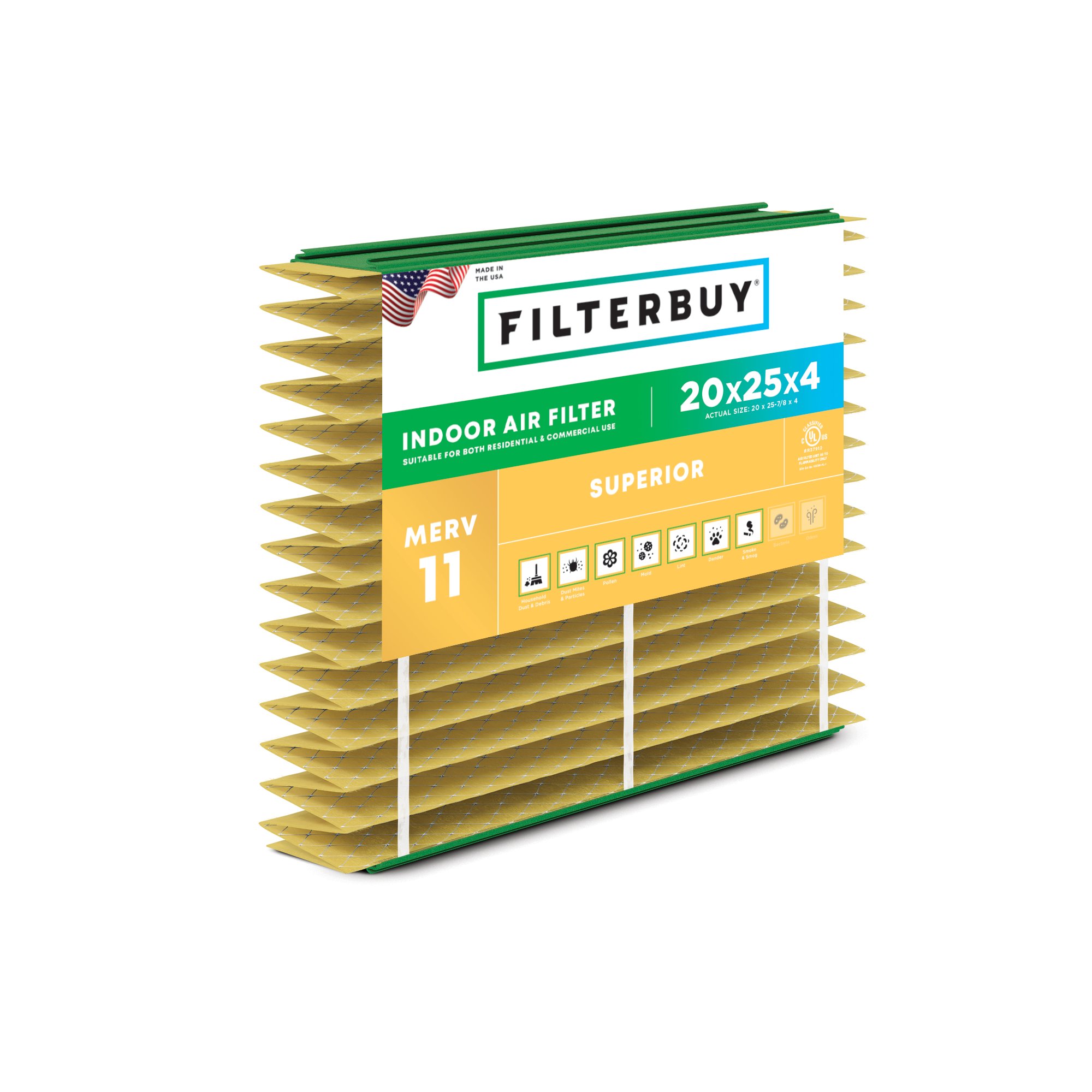 20x25x4 Aprilaire Accordion Filter MERV 11
